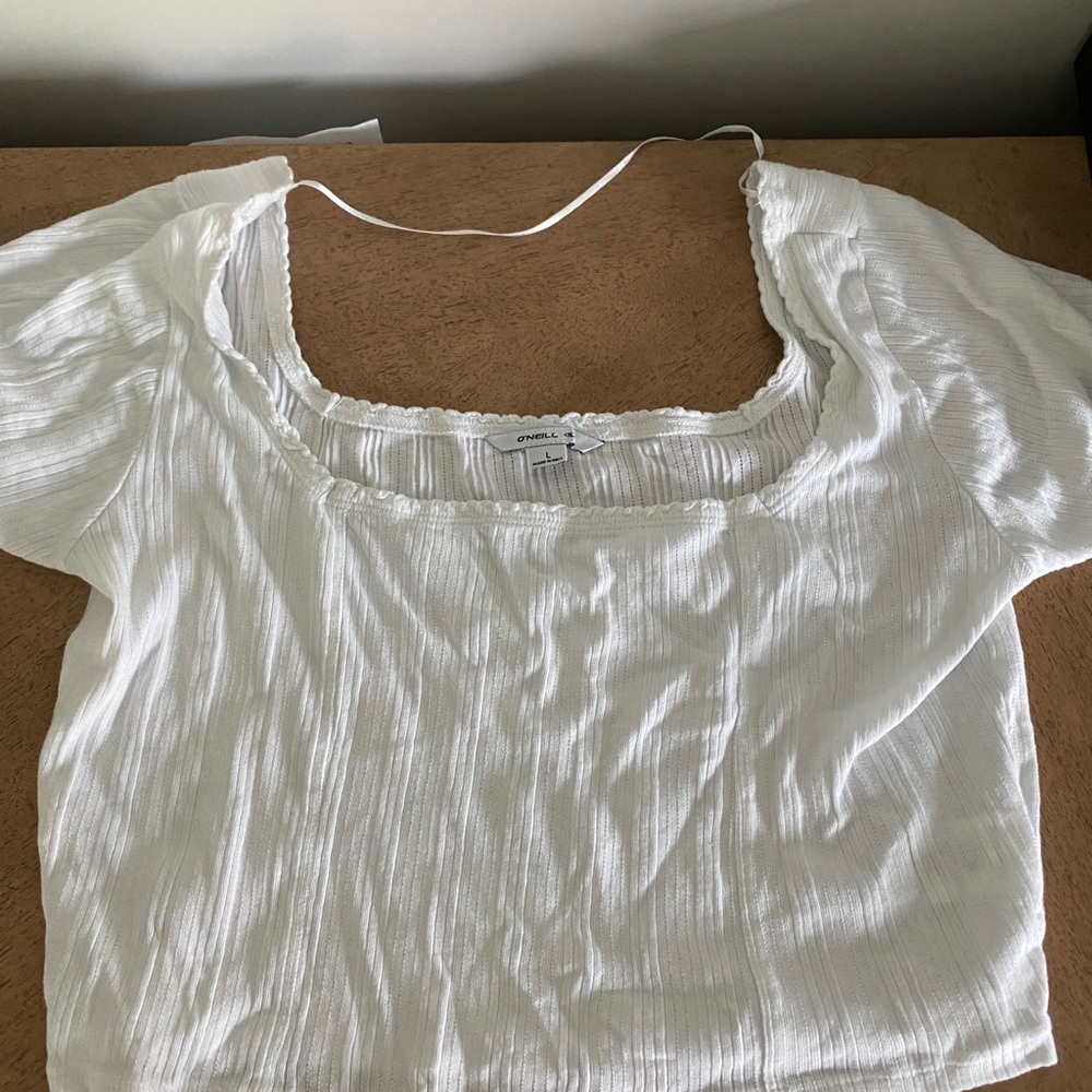 White summer crop top